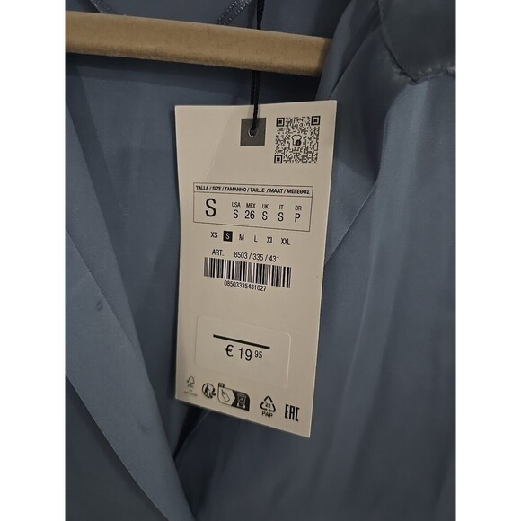 Zara Satin Effect Basic Shirt - S - Picture 7 of 7